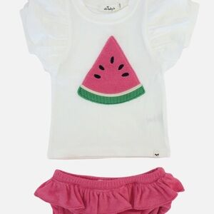 Oh Baby!  watermelon Top and Bummies, nwt